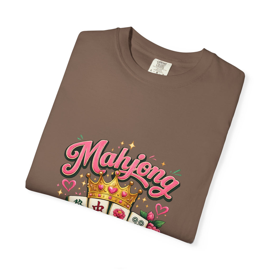 Mahjong Queen T-shirt | Mahjong Tiles Floral Design