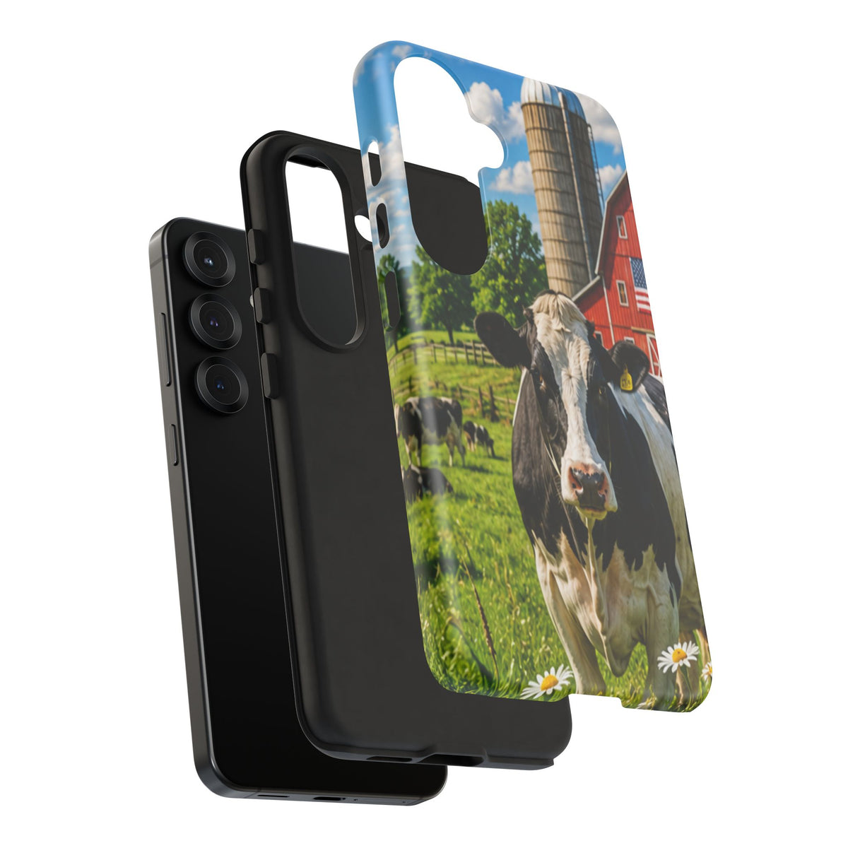 Cow Farm Phone Case — Rustic Barnyard iPhone Cover