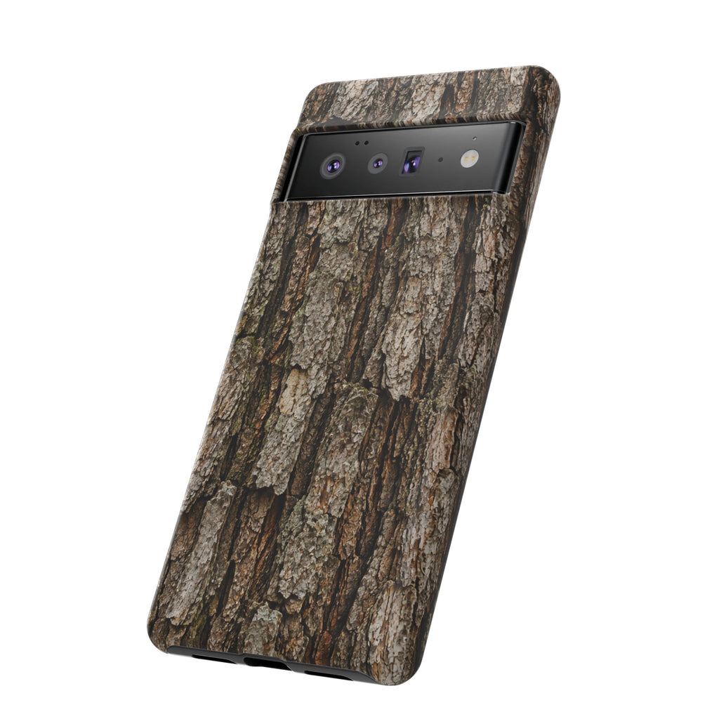 Bark Texture Phone Case - Rugged Woodland Camouflage for Nature Lovers