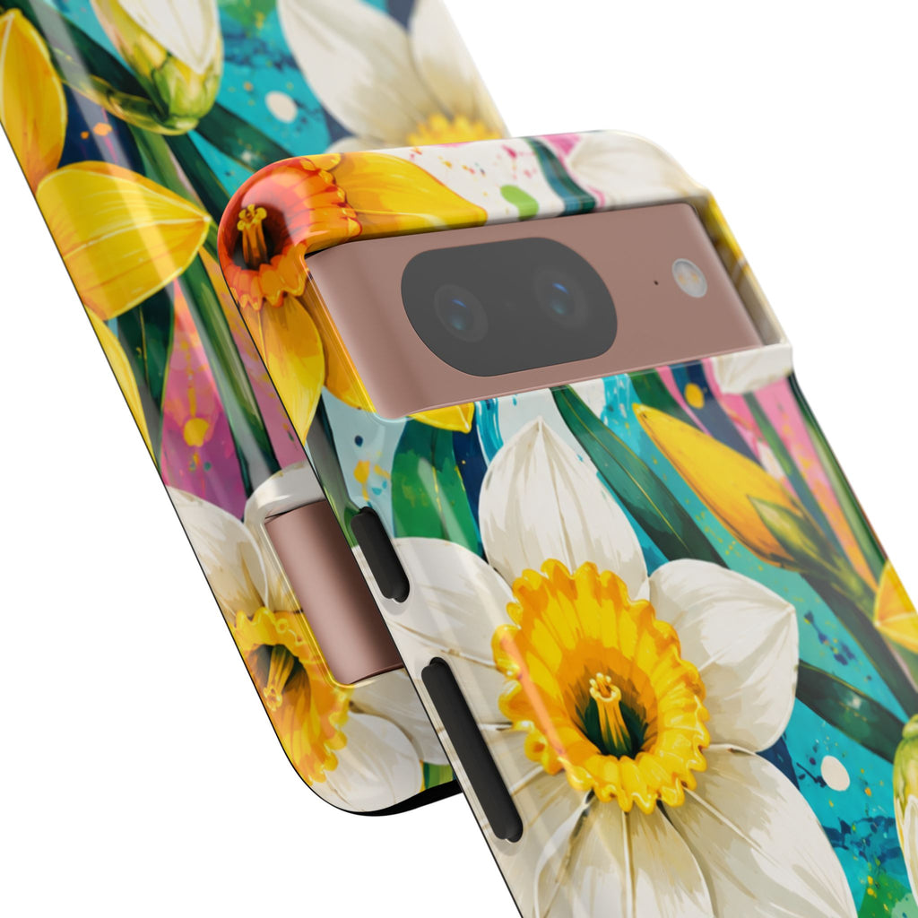 Daffodil Floral Phone Case — Bright Spring Garden Protective Cover