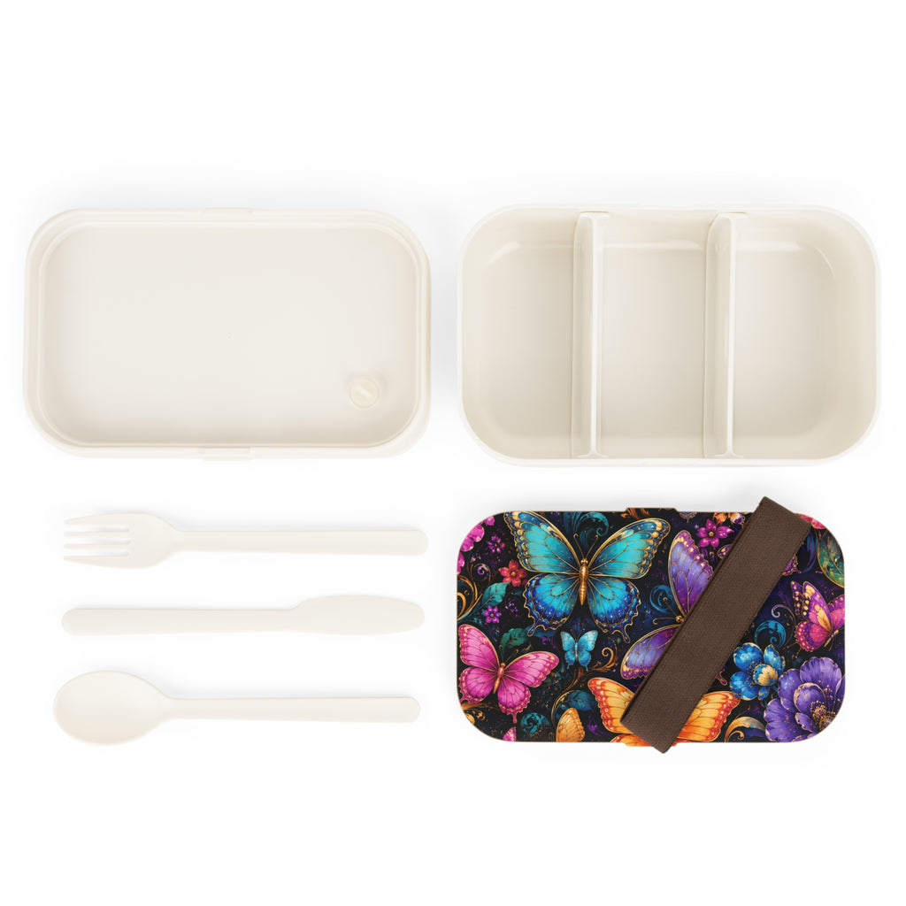 Butterfly Garden Bento Box – Colorful Floral Lunchbox