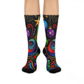 Colorful Christmas Tree Crew Socks — Festive Holiday Ornament Design