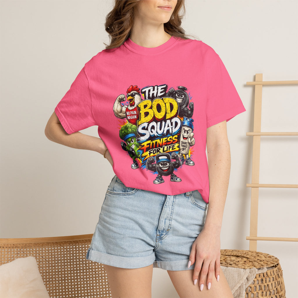 The Bod Squad Fitness For Life T-Shirt | Cartoon Gym Characters