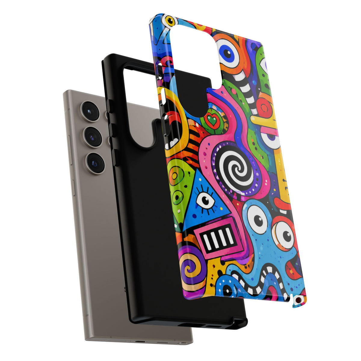 Colorful Abstract Doodle Tough Phone Case