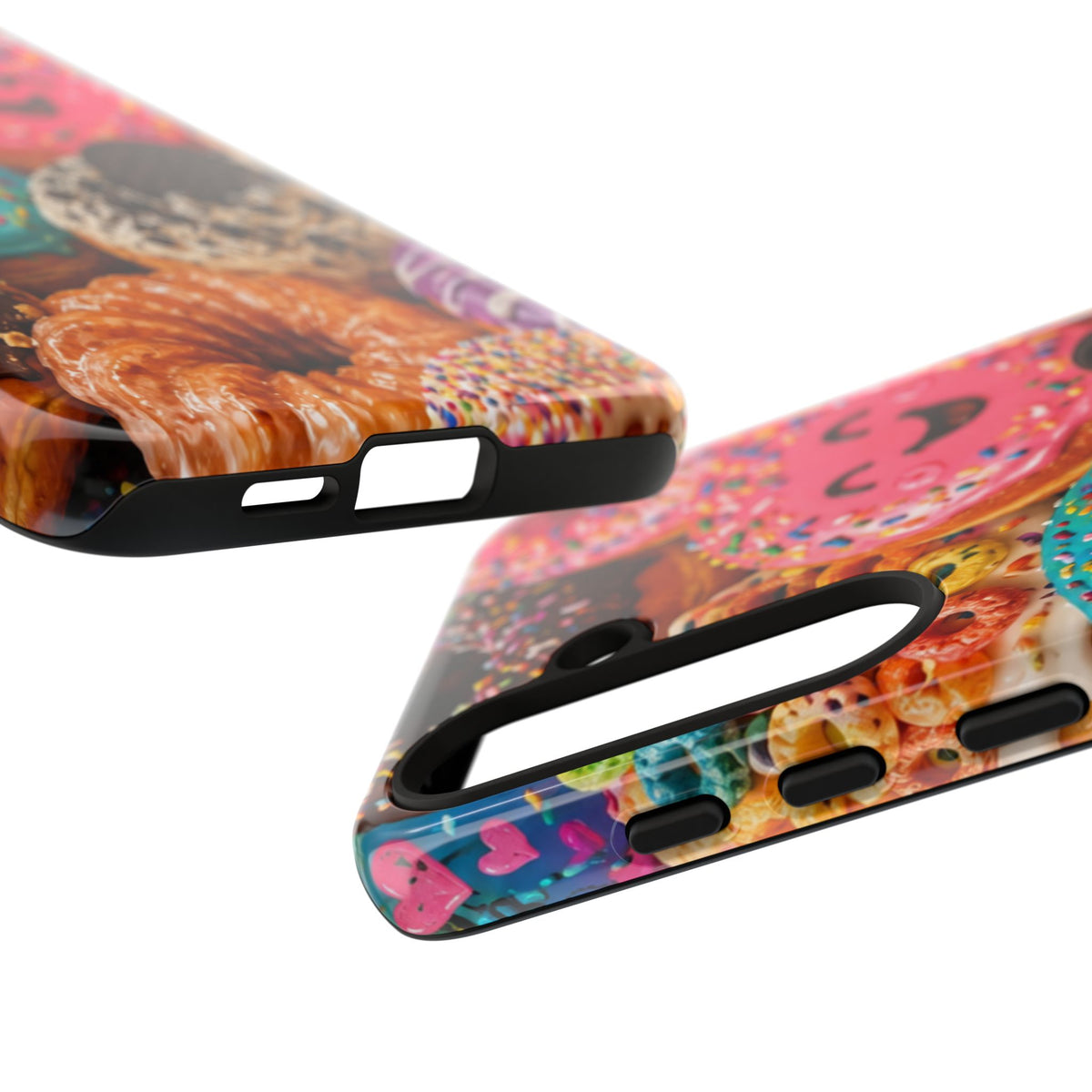 Donut Smile Tough Phone Case — Cute Colorful Desserts Protective Cover