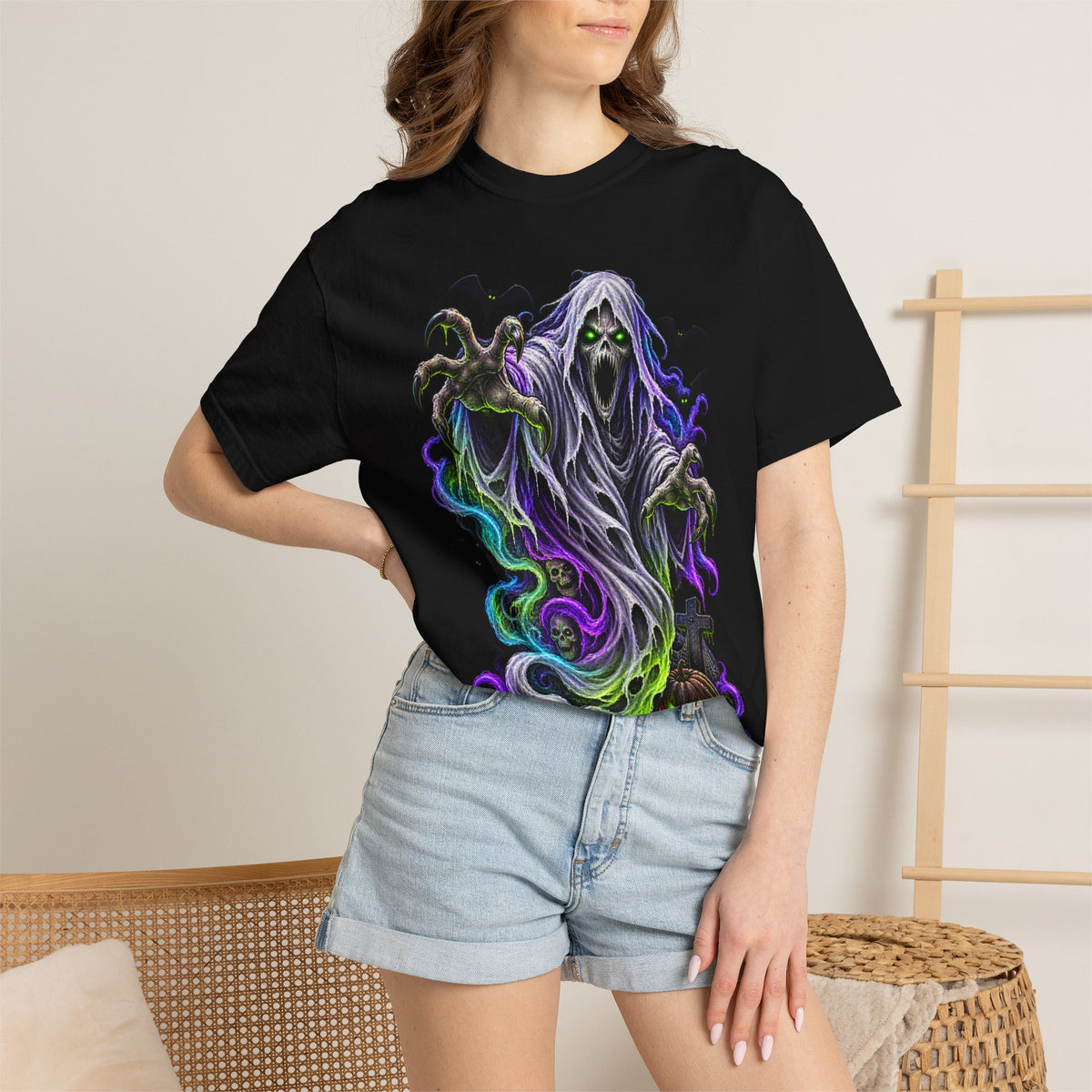 Ghost & Jack-o'-Lantern Halloween T-Shirt