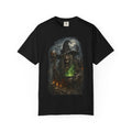 Scary Witch Brewing Cauldron T-Shirt | Halloween Witch Illustration