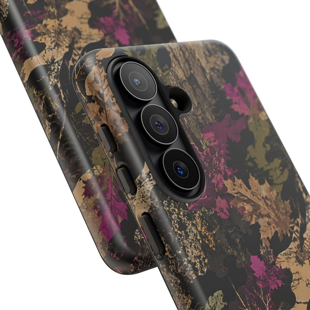 Camo Floral Tough Phone Case — Rugged Nature-Inspired Protection
