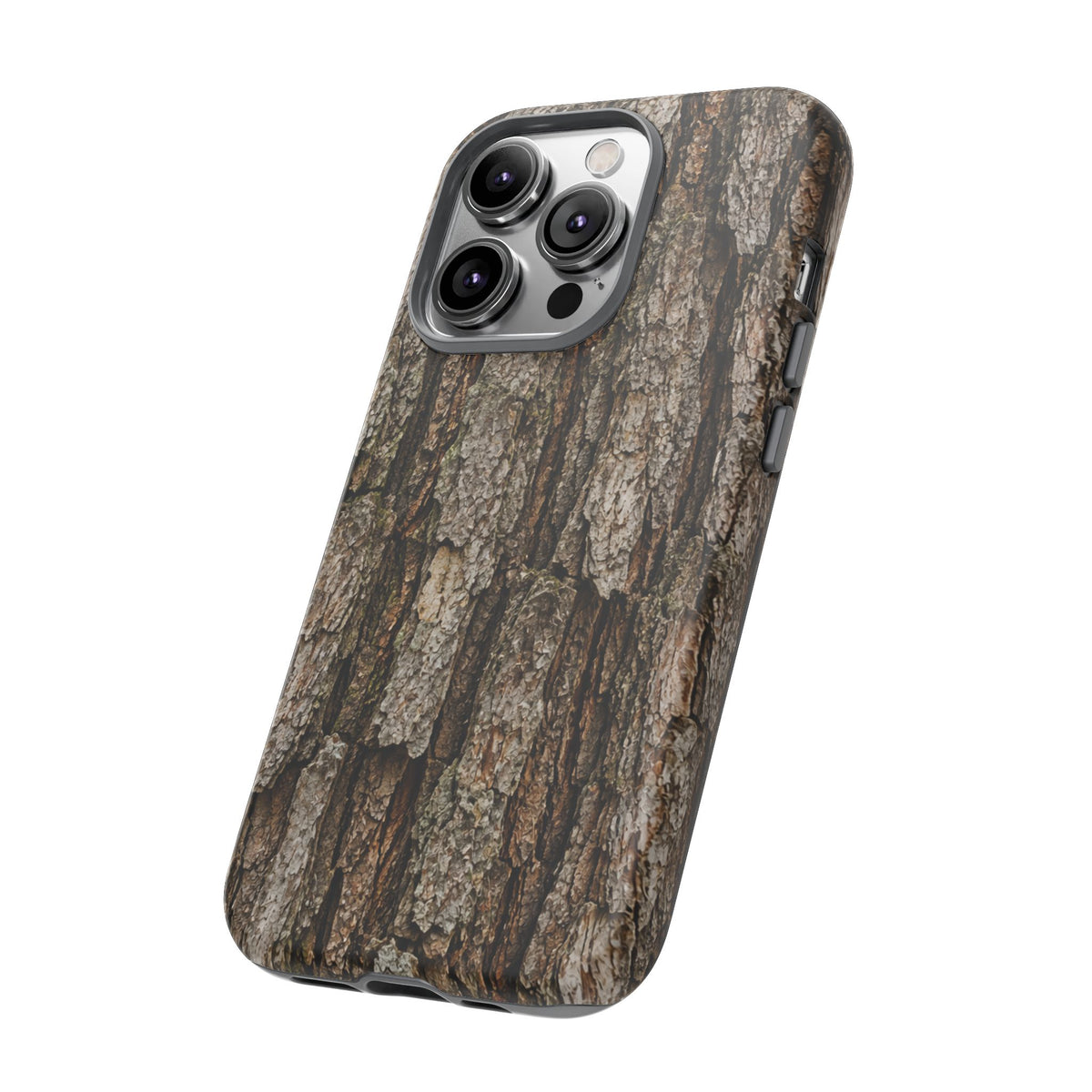 Bark Texture Phone Case - Rugged Woodland Camouflage for Nature Lovers