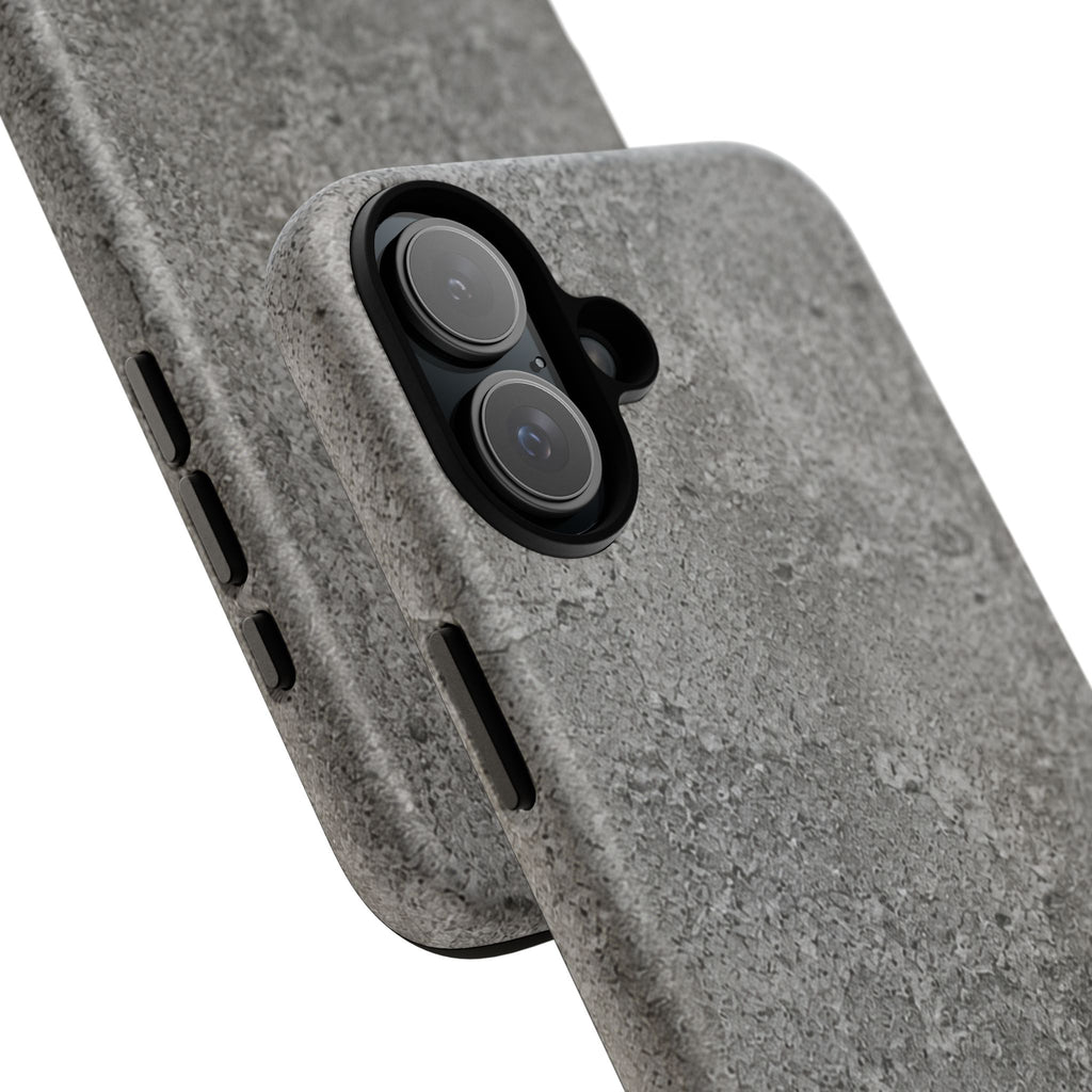 Concrete Texture Phone Case — Rugged Grey Protective iPhone Cover