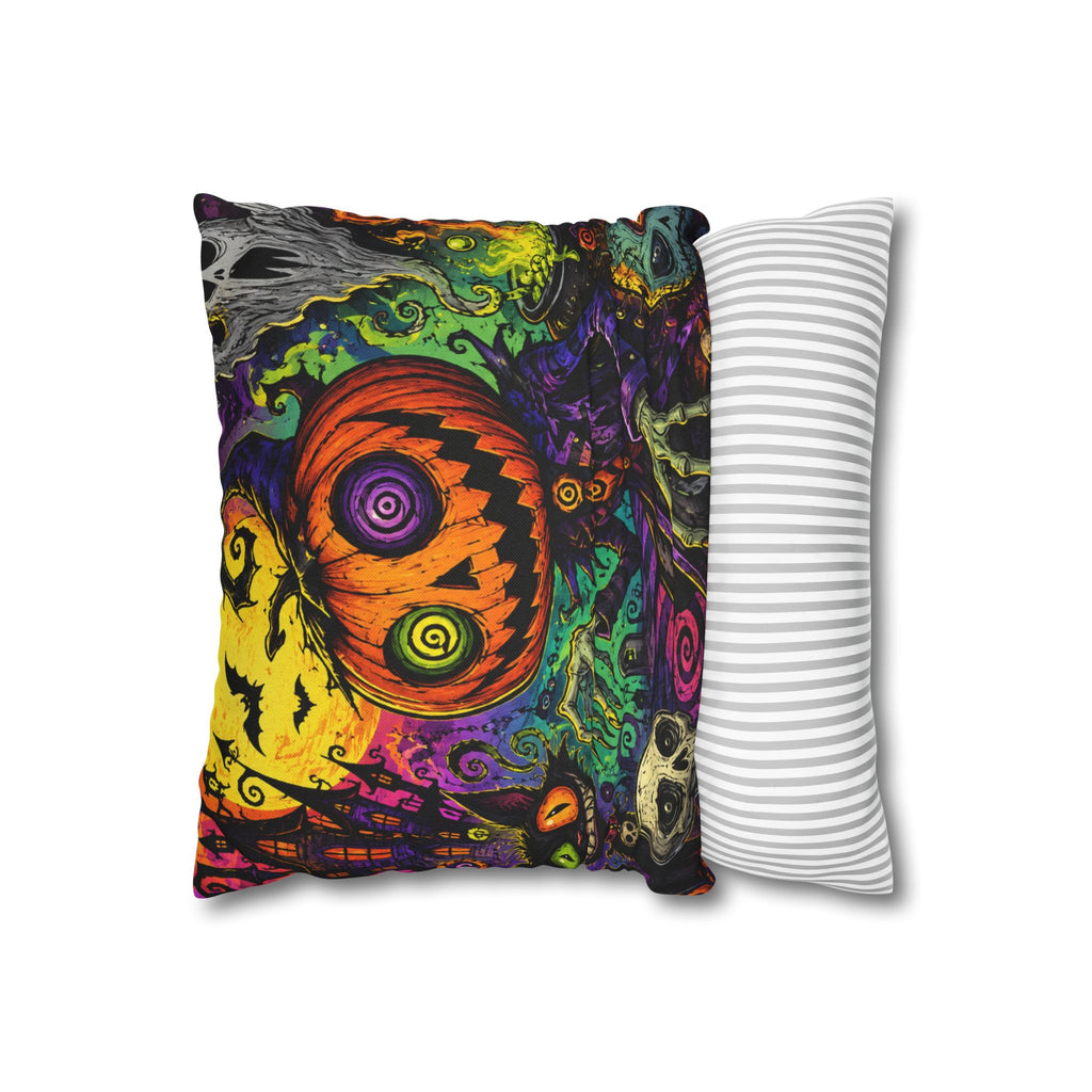 Psychedelic Pumpkin Jack-o'-Lantern Pillowcase