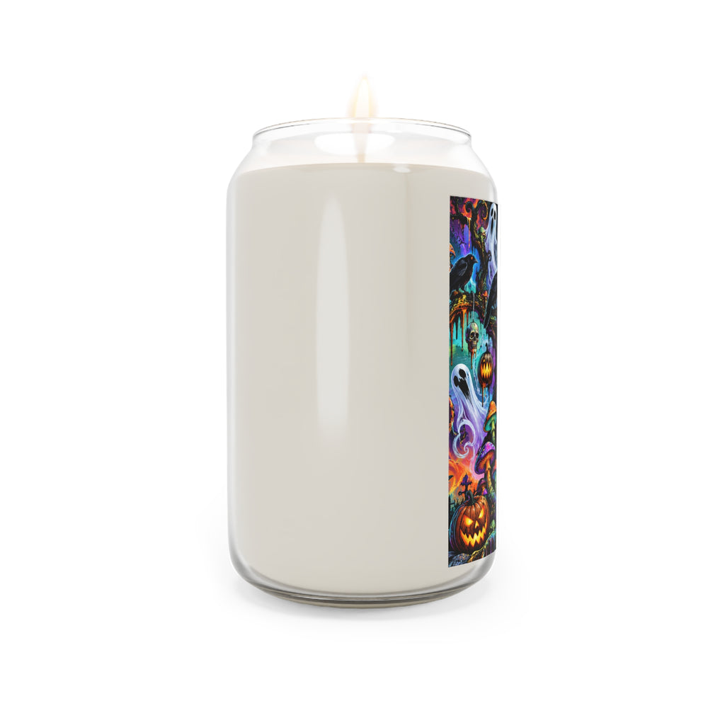 Halloween Skull & Pumpkins Scented Soy Candle — 13.75oz