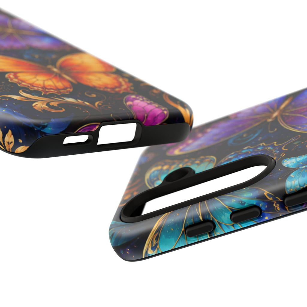 Butterfly Tough Phone Case — Colorful Floral Butterflies Protective Cover