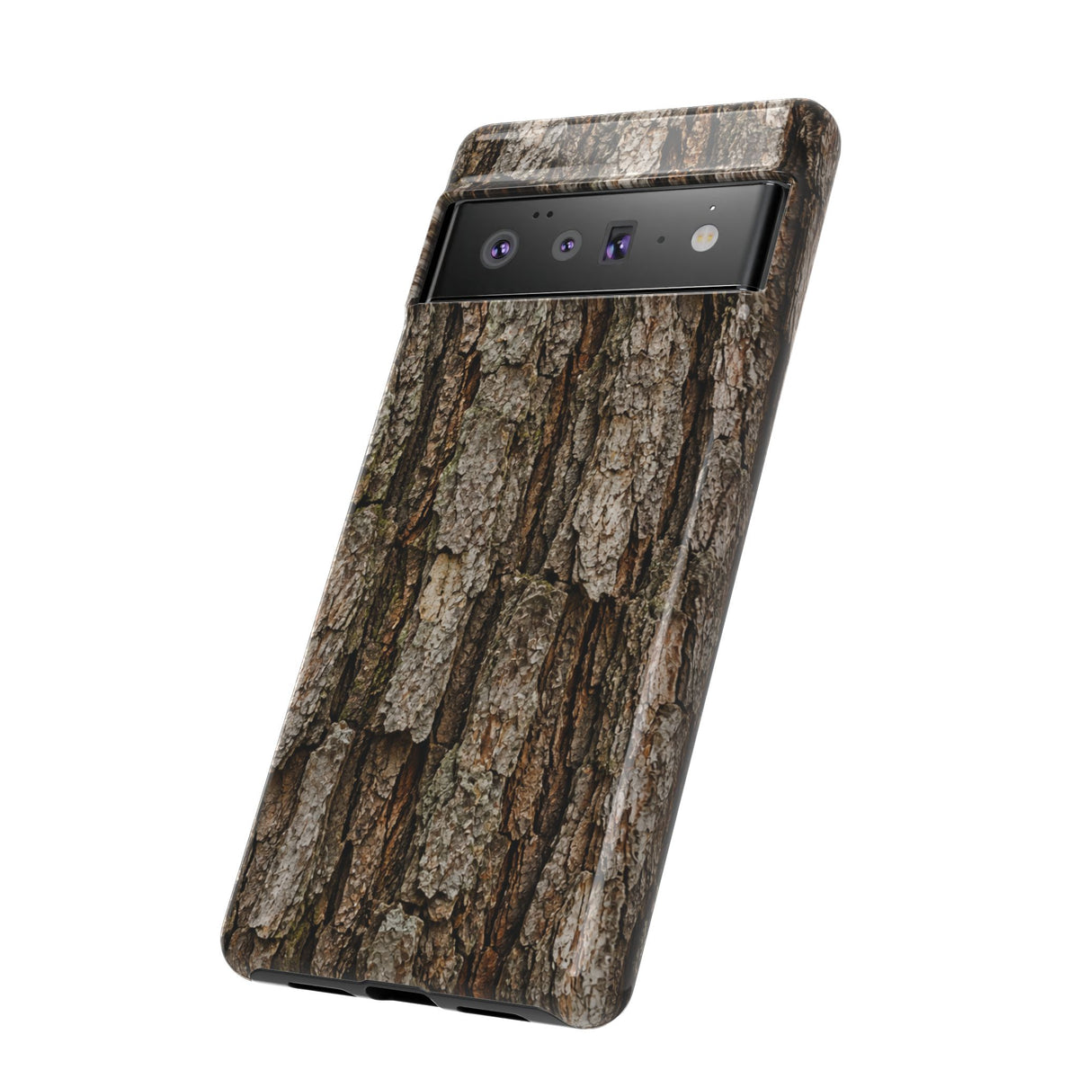 Bark Texture Phone Case - Rugged Woodland Camouflage for Nature Lovers