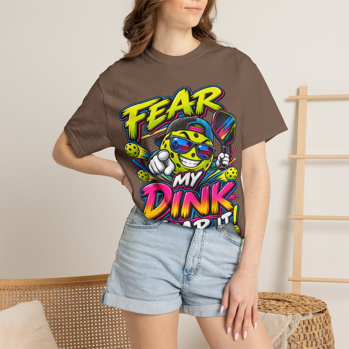 Fear My Dink Fear It! T-Shirt | Colorful Pickleball Graphic Tee