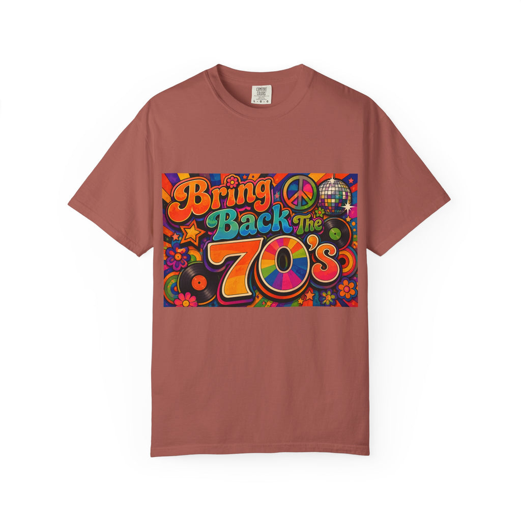 Bring Back the 70s T-shirt | Retro Psychedelic Disco Design