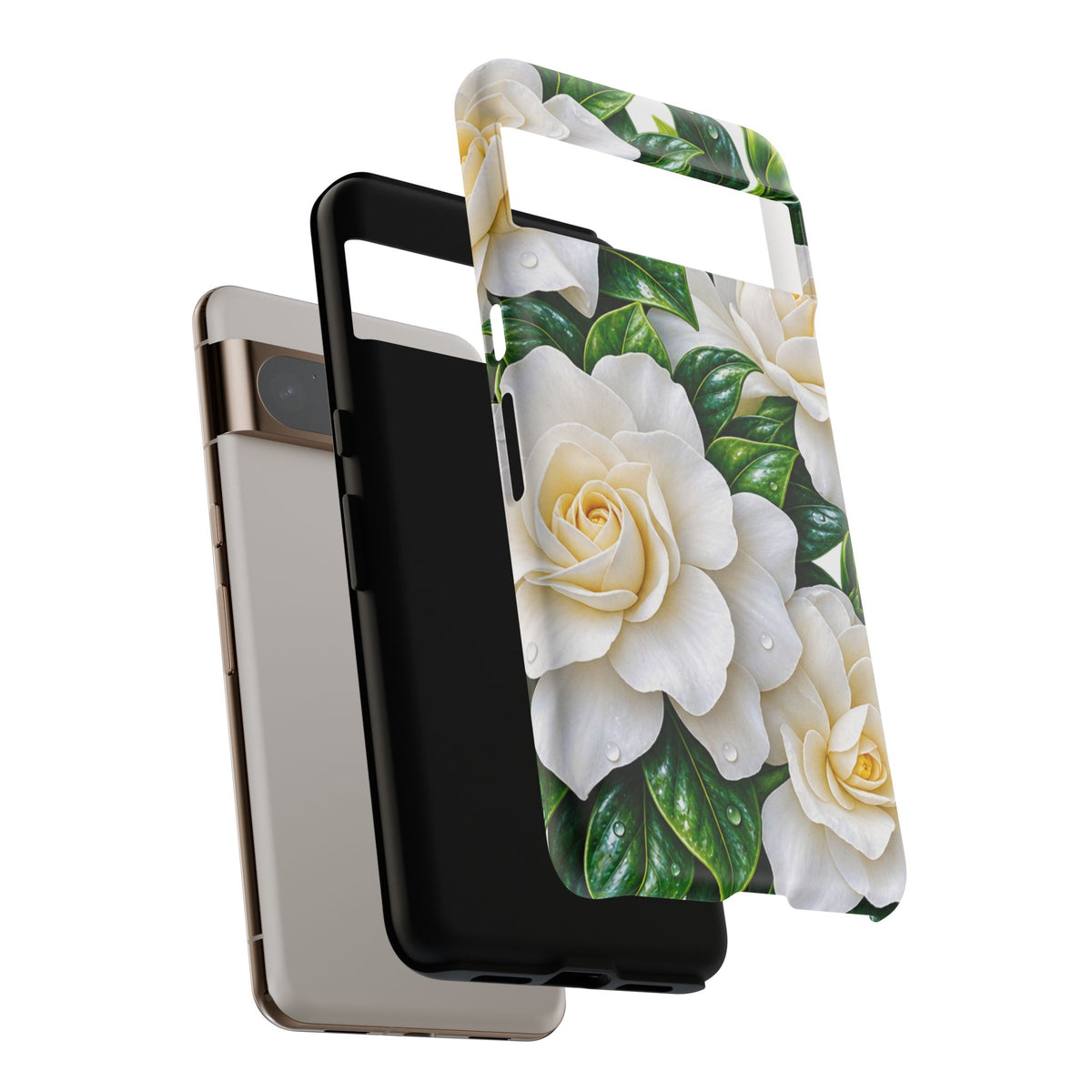 Floral Camellia Tough Case — White Gardenia Phone Cover