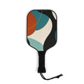 Abstract Retro Pickleball Paddle Set – Modern Midcentury Design Kit (2 Paddles + Balls)