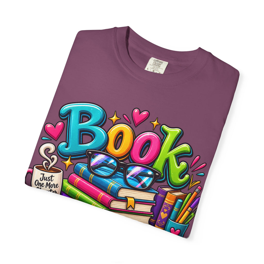 Book Nerd T-Shirt | Colorful Stacked Books Illustration