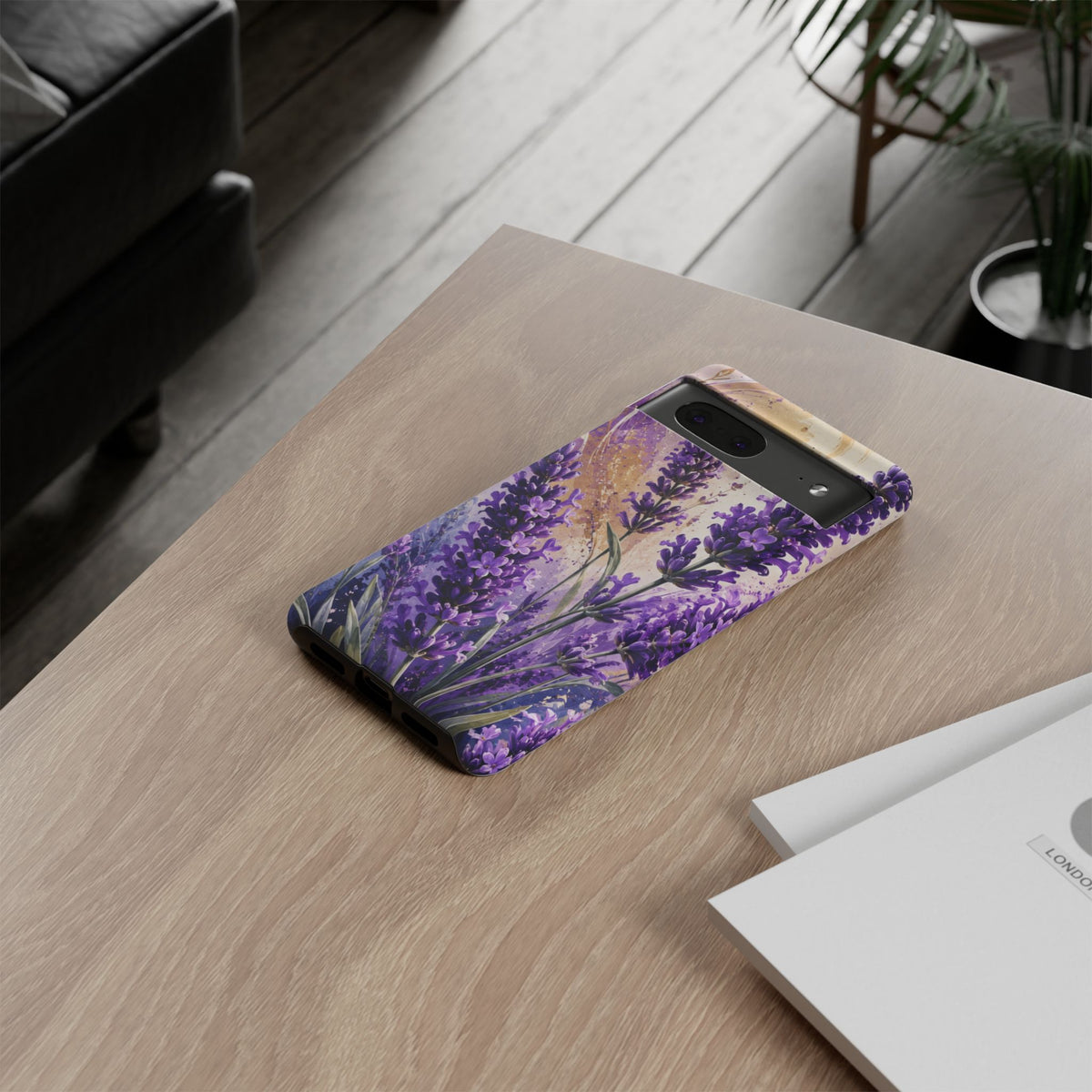 Lavender Bouquet Tough Phone Case — Protective Floral iPhone Case