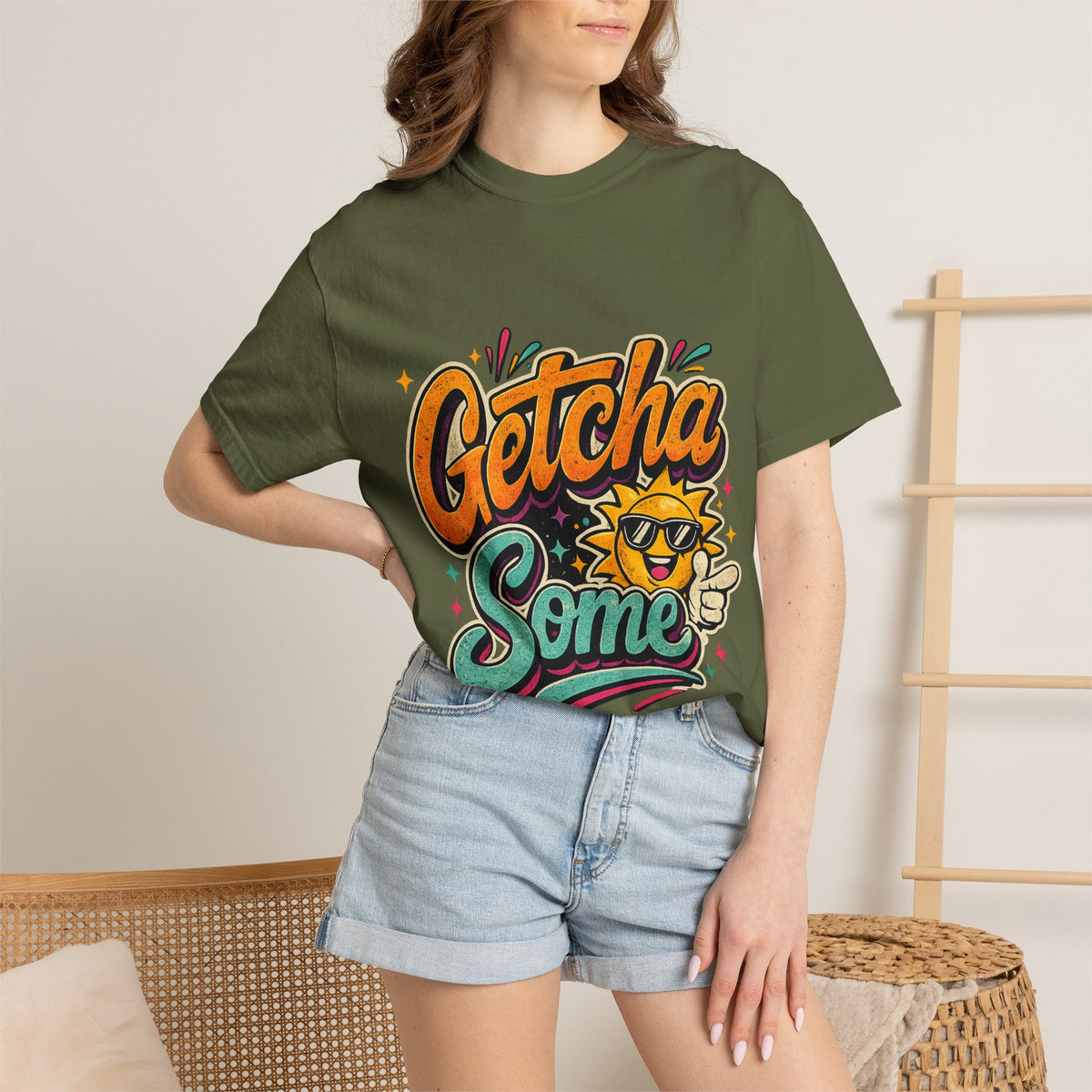 Getcha Some Sun Graphic T-Shirt | Retro Sun Illustration