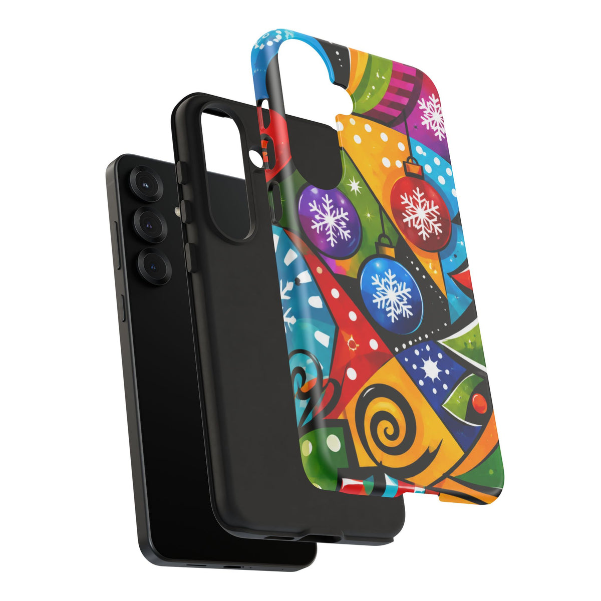 Holiday Ornament Phone Case — Colorful Festive Christmas Design