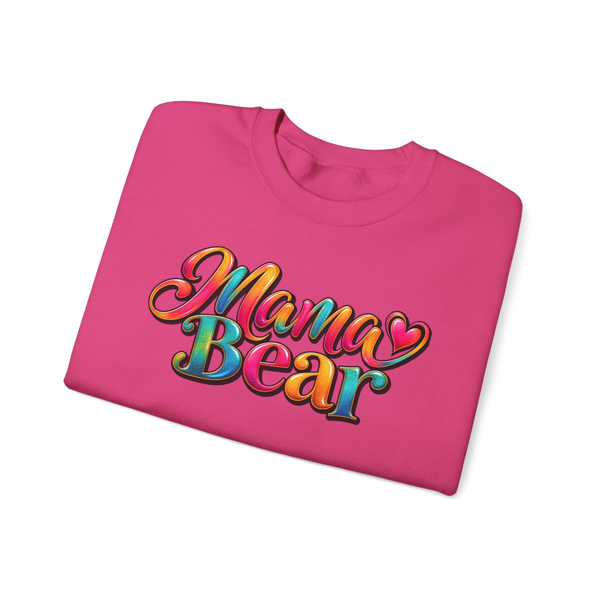 Mama Bear Crewneck Sweatshirt – Colorful Retro Mom Graphic