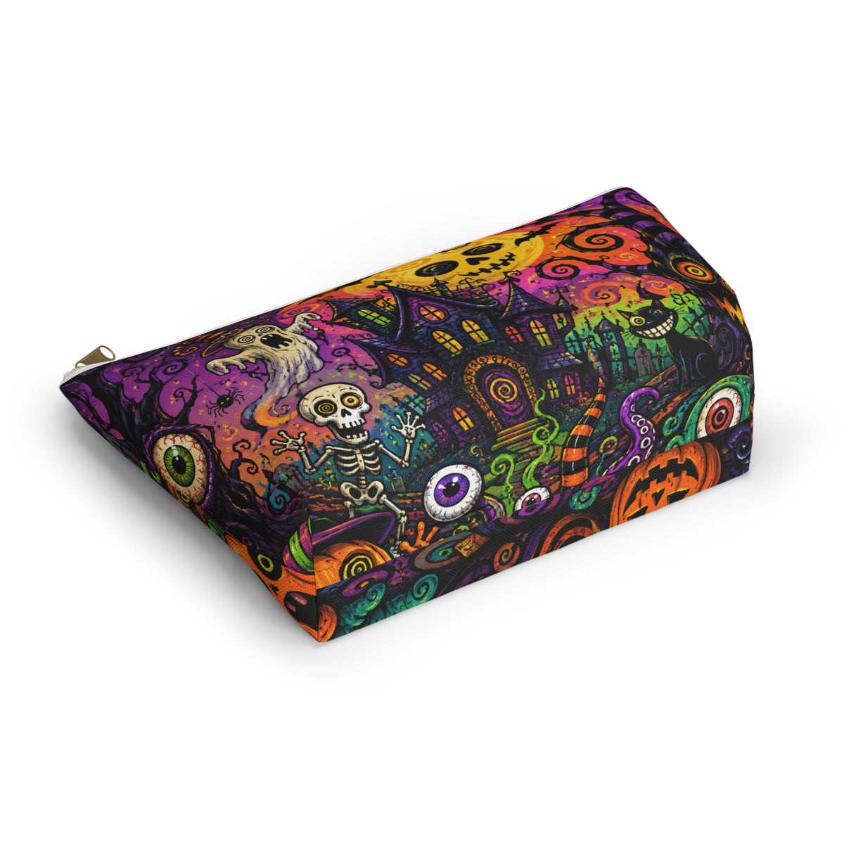 Spooky Halloween Haunted House Accessory Pouch