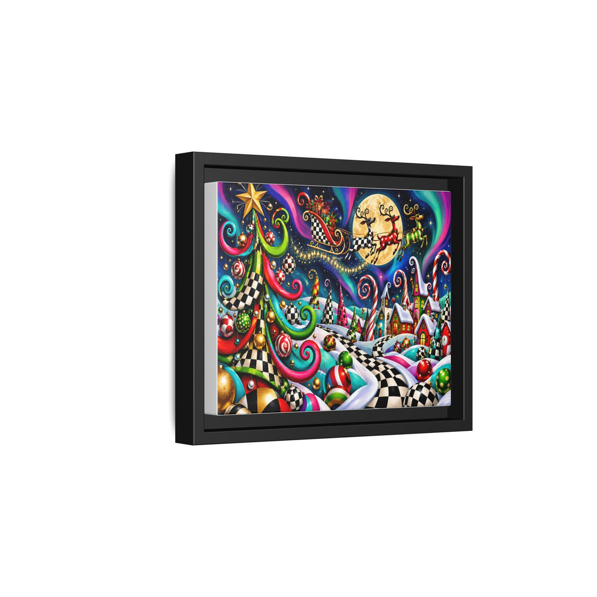 Whimsical Christmas Night Canvas