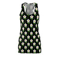 Daisy Chain Racerback Dress — Black Floral All-Over Print