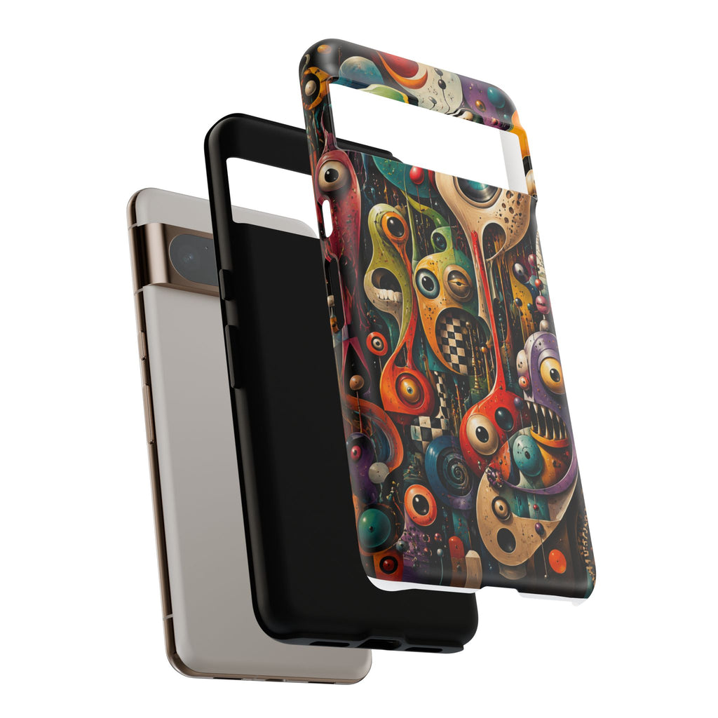Surreal Monster Art Phone Case — Colorful Abstract Creature Design