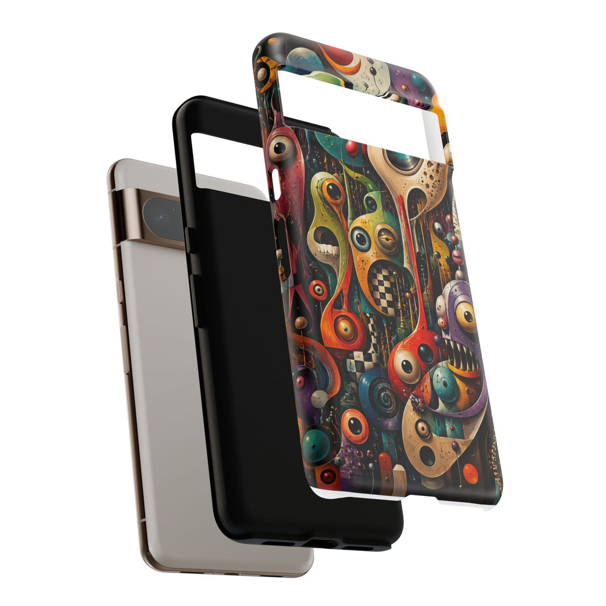 Surreal Monster Art Phone Case — Colorful Abstract Creature Design