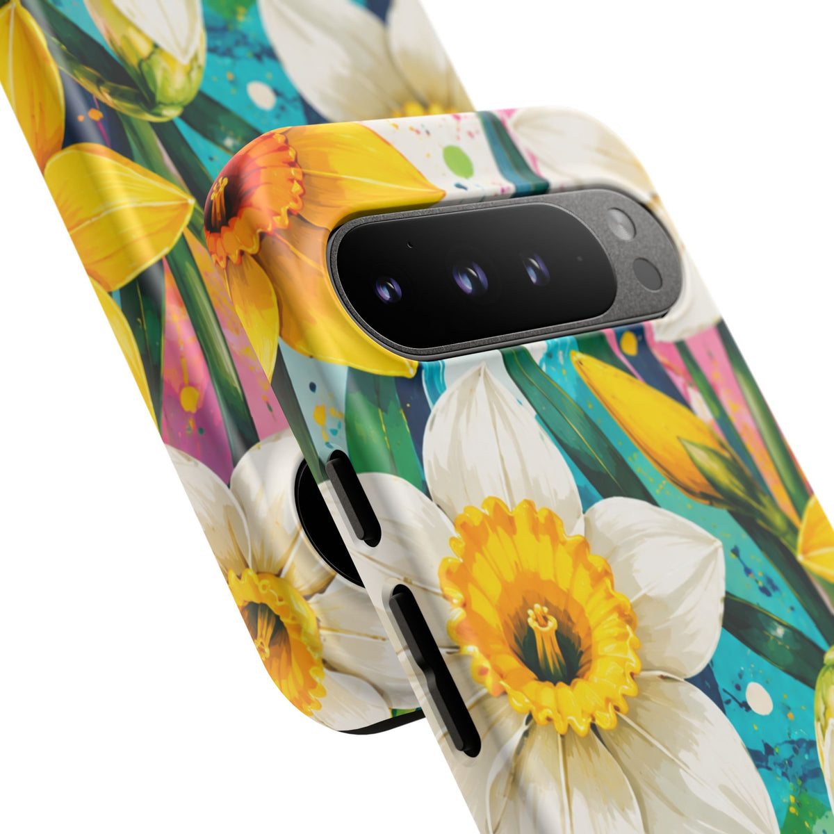 Daffodil Floral Phone Case — Bright Spring Garden Protective Cover