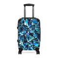 Blue Crystal Shards Carry-On Suitcase — Mosaic Gemstone Luggage