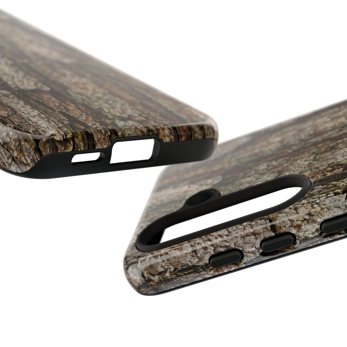 Bark Texture Phone Case - Rugged Woodland Camouflage for Nature Lovers