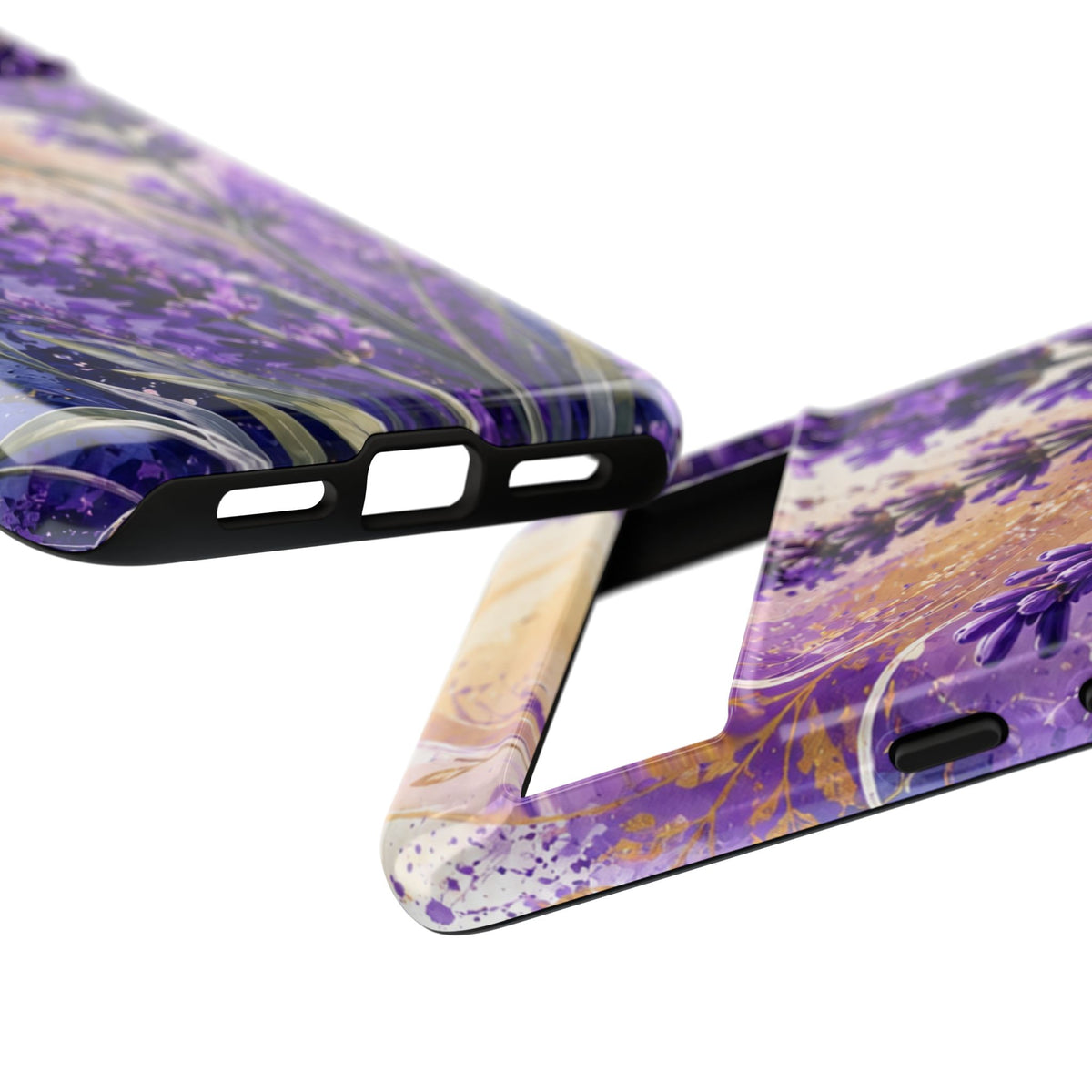 Lavender Bouquet Tough Phone Case — Protective Floral iPhone Case