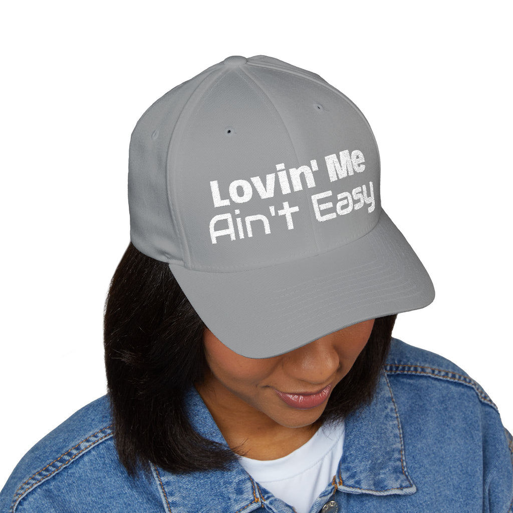 Lovin' Me Ain't Easy Embroidered Baseball Cap