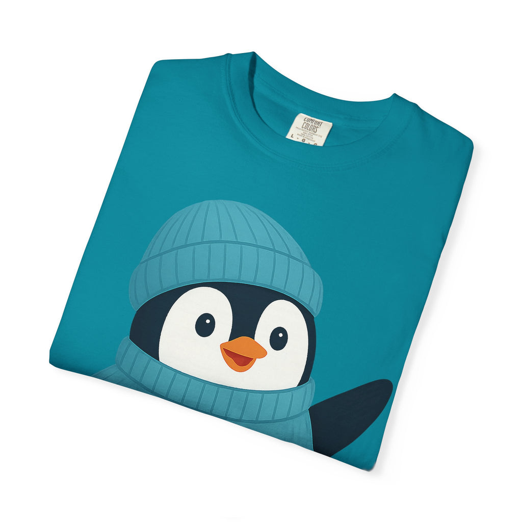 Cute Penguin in Blue Knit Tee