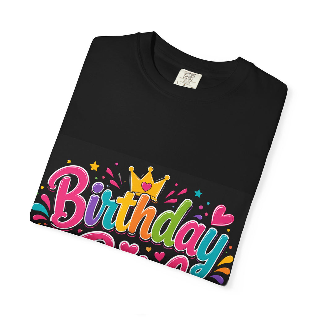 Birthday Girl T-Shirt | Colorful Crown Party Design