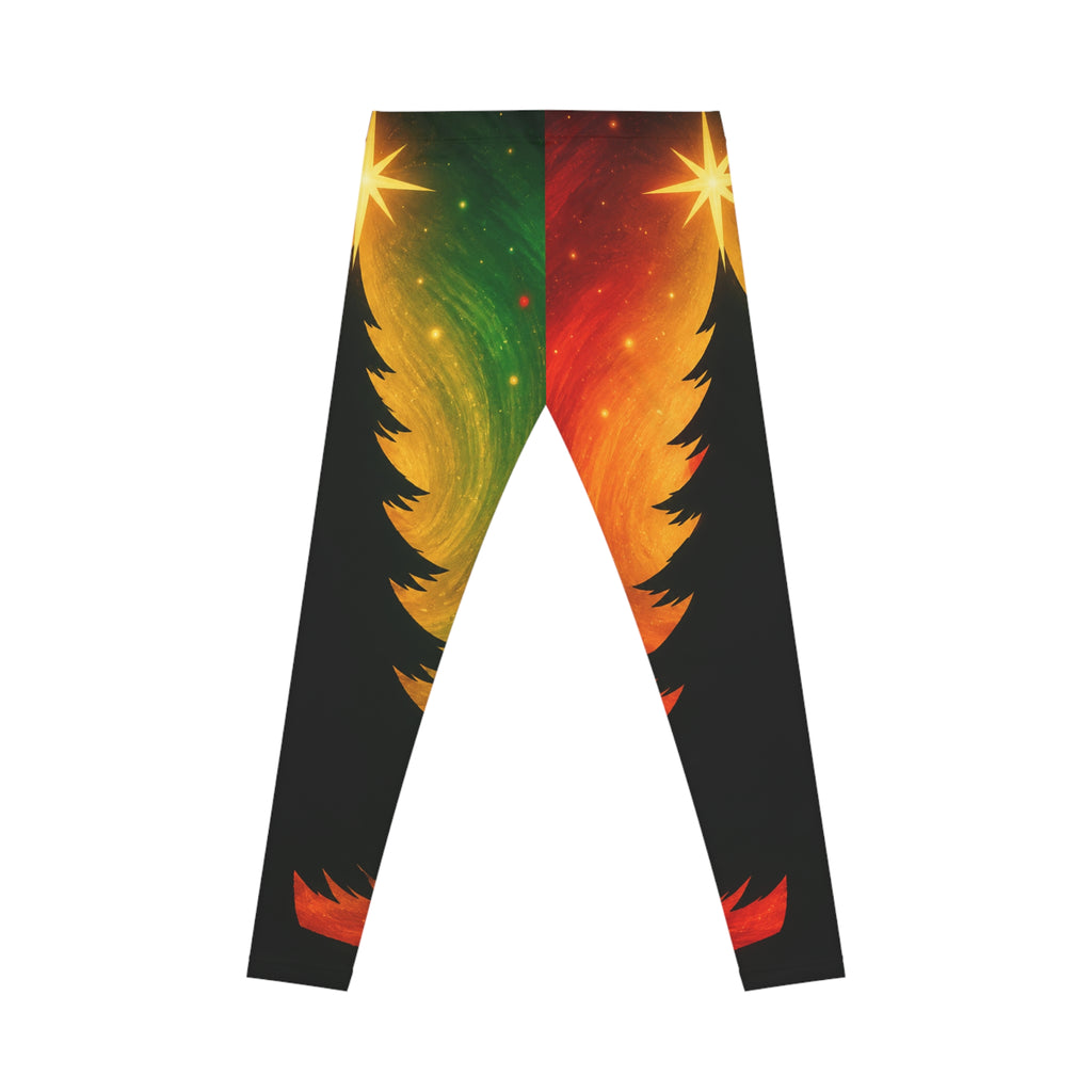 Aurora Pine Christmas Leggings — Women's Holiday All-Over-Print