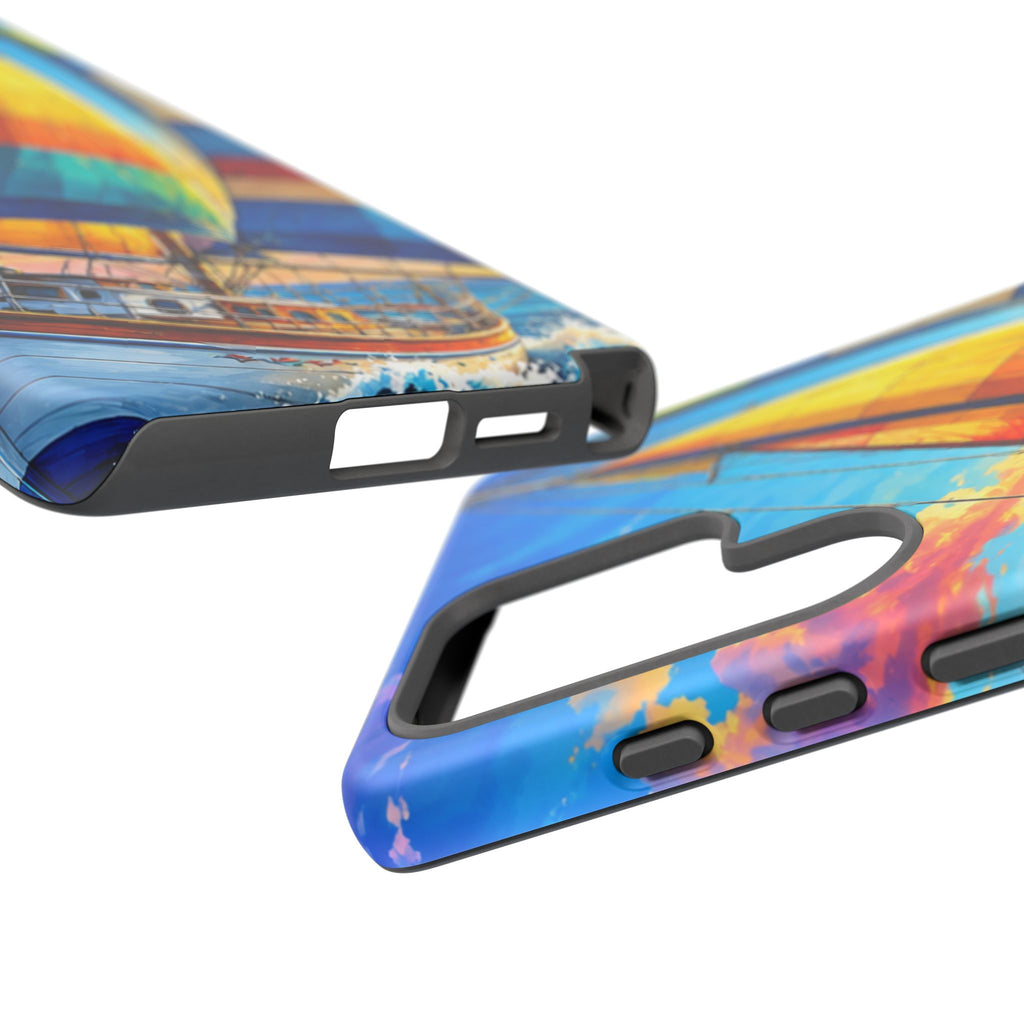 Sailboat Sunset Phone Case — Colorful Nautical iPhone Cover