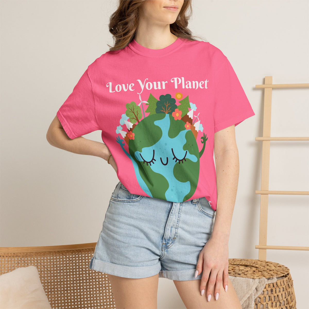 Love Your Planet Love Yourself T-Shirt — Earth Day Eco-Friendly Graphic Tee