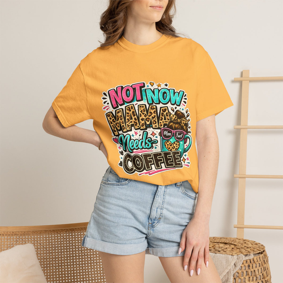 Not Now Mama Needs Coffee T-shirt | Mom Coffee Graphic Tee