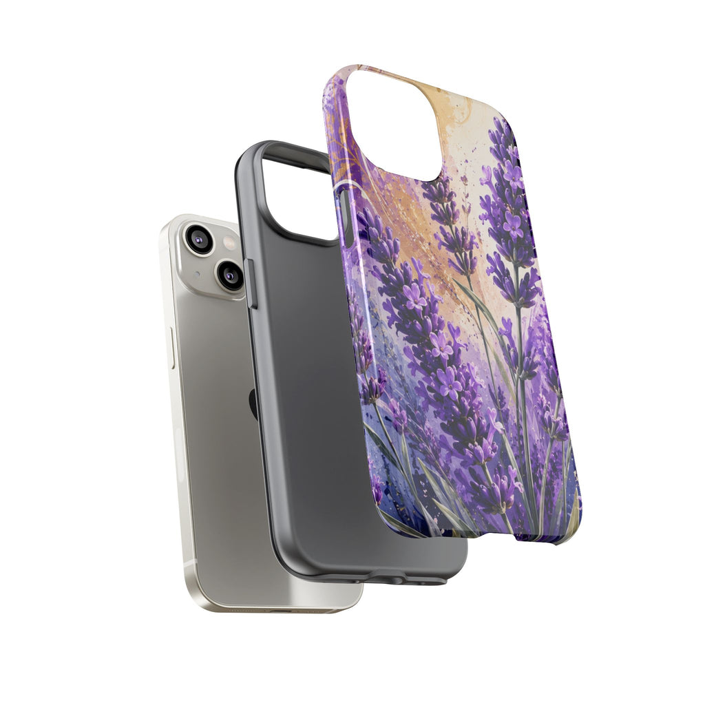 Lavender Bouquet Tough Phone Case — Protective Floral iPhone Case