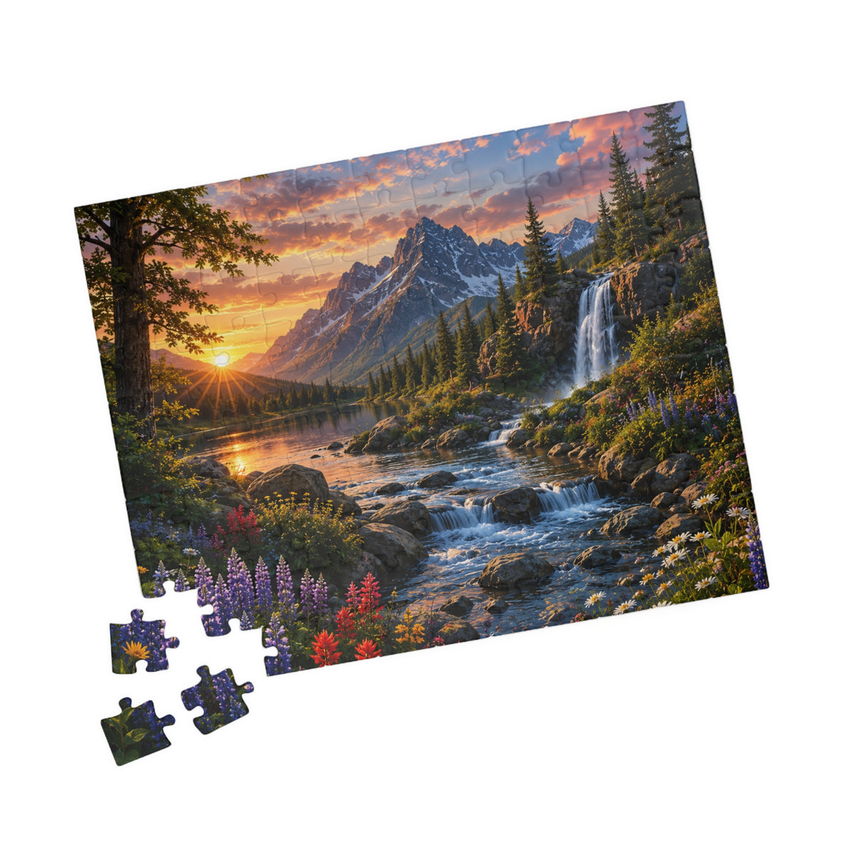 Mountain Sunrise Landscape Puzzle | 1014 Piece Jigsaw