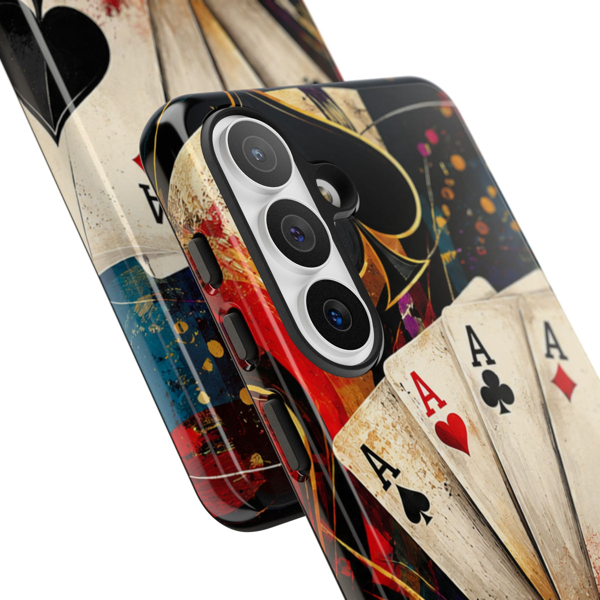 Casino Poker Ace Phone Case — Vintage Playing Cards & Chips Protective Cover