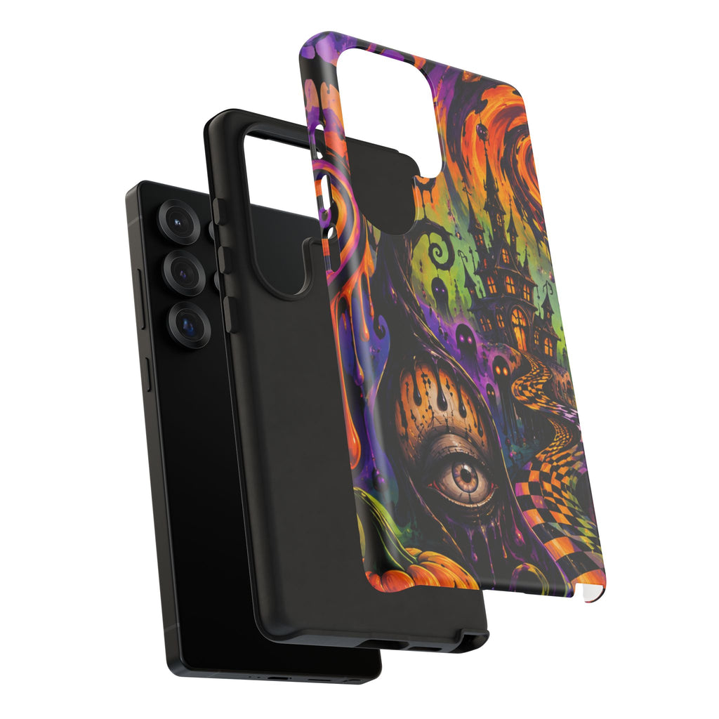 Phone Case — Psychedelic Haunted House Halloween Design