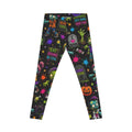 Halloween Zombie Leggings — "Eat Brains Be Cool" All-Over-Print