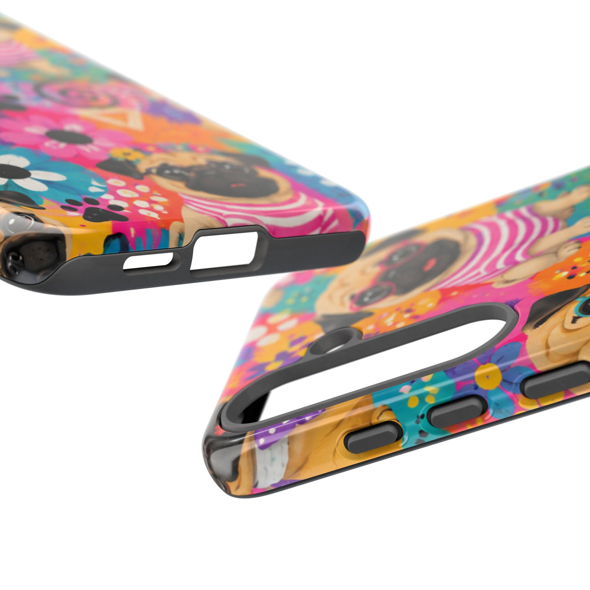 Pug Pop Art Phone Case — Colorful Pug Pattern Tough Case
