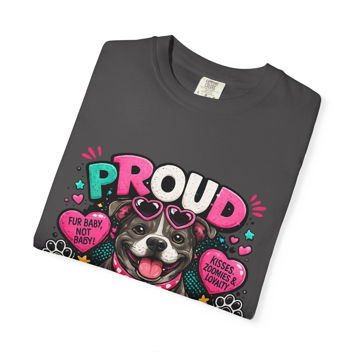 Proud Pitbull Mom T-Shirt | Cute Pitbull Illustration
